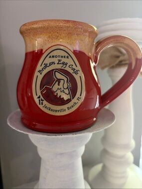 Deneen Pottery Another Broken Egg Cafe Mug Jacksonville Beach FL